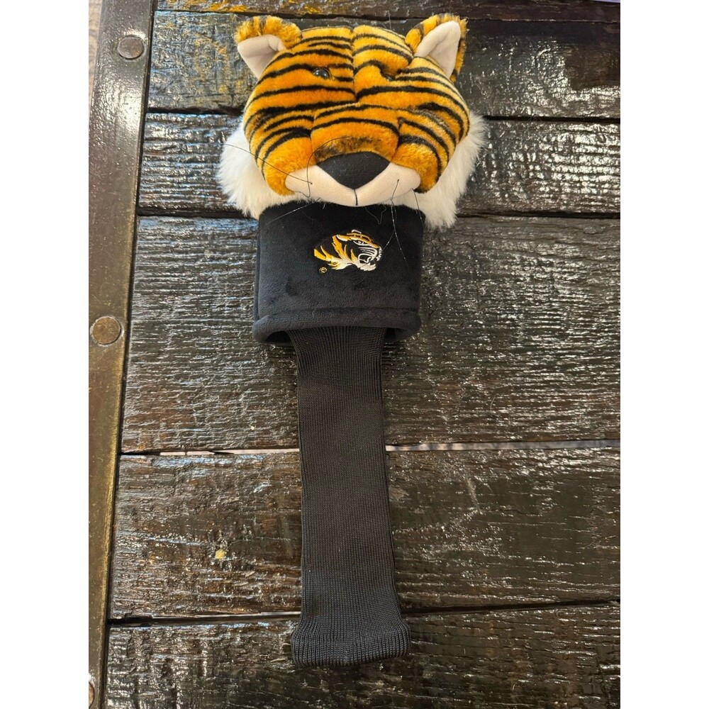 Missouri Tigers Plush Mascot Golf Club Driver Head Cover Team Effort NWT